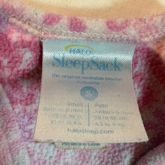 Halo - Fleece Pink and White SleepSack - Picture 3 of 3